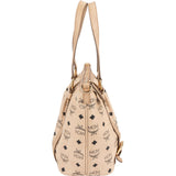 MCM Monogram Visetos Satchel Handbag