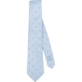 Chanel CC Emblem Pattern Silk Tie Krawatte