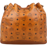 MCM Monogram Visetos Drawstring Shoulder Bag