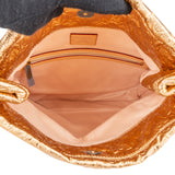 Louis Vuitton Crinkled Gold Metallic Empreinte Leather Monogram Limelight Clutch