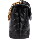 Saint Laurent Quilted Calfskin Small Loulou Crossbody Bag