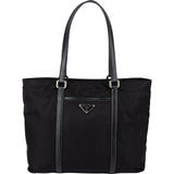 Prada Tessuto Saffiano Leather Triangle Tote Shoulder Bag