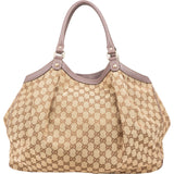 Gucci Monogram GG Canvas Sukey Large Tote Shoulder Bag