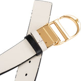 Dior Bicolor Leather Reversible CD Icon Belt (92)