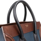Céline Tricolor Leather Luggage Handbag