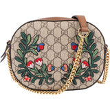[🔄️B23 / F23] Gucci Monogram GG Supreme Embroidered Mini Chain Crossbody Bag - vintageandkickz