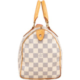Louis Vuitton Monogram Damier Azur Speedy 25 Handbag