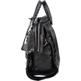 Balenciaga Noir Arena Leather City Handbag