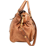 Miu Miu Vitello Lux Bow Satchel Handbag