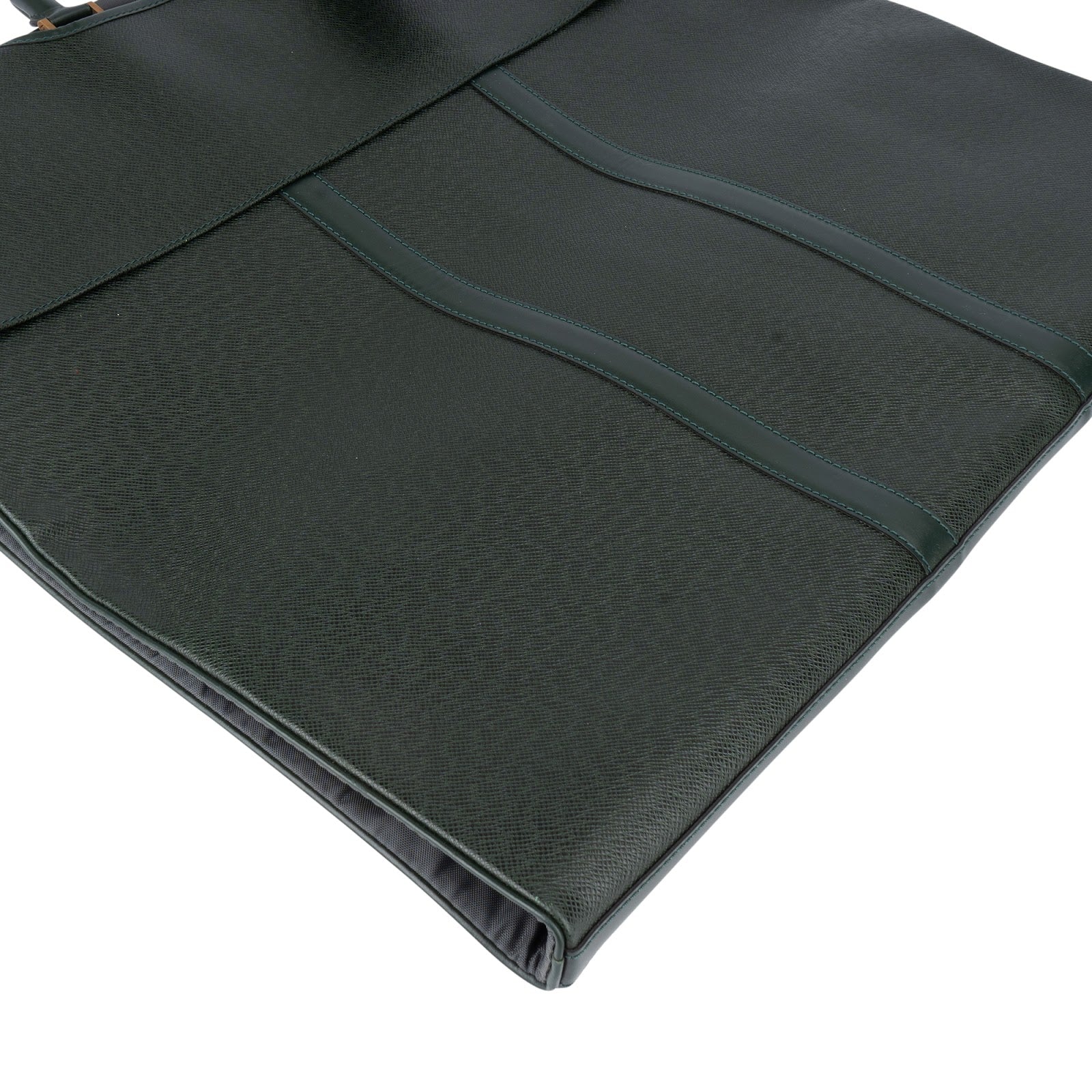 [🔄️B12 / F06] Louis Vuitton Green Epi Leather Porte-Habits Handbag - vintageandkickz