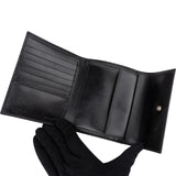 Prada Black Saffiano Leather Triangle Emblem Wallet