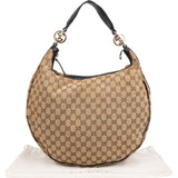 Gucci Monogram GG Canvas Interlocking G Hobo Shoulder Bag