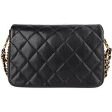 Chanel Quilted Caviar Leather Single Flap Crossbody Bag