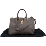 Yves Saint Laurent Grey Leather Cabas Chyc Handbag