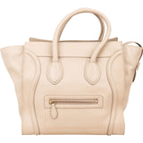 Céline Drummed Calfskin Large Luggage Handbag
