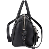 Yves Saint Laurent Black Leather Classic Baby Duffle Fringe Crossbody Bag
