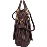 Chloé Leather Large Paraty Shoulder Handbag