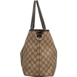Gucci Monogram GG Supreme Crystal Tote Shoulder Bag