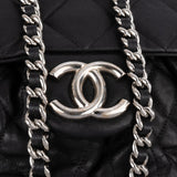 Chanel Quilted Lambskin Bubble Quilt Jumbo Single Flap Crossbody Bag
