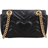 Gucci Chevron Matelassé Leather GG Marmont Crossbody Bag