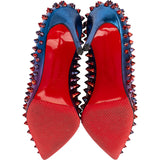 Christian Louboutin Ombre Patent Leather Follies Spikes Scarabe Pumps (35)