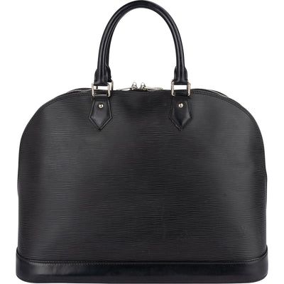 Louis Vuitton Noir Epi Leather Alma GM Handbag