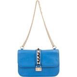 Valentino Garavani Calfskin Leather Rockstud Glam Lock Crossbody Bag