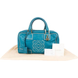 Loewe Blue Calfskin Leather Amazona Handbag