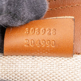 Gucci Monogram GG Canvas Web Detail Sherry Tote Shoulder Bag
