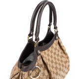 Gucci Monogram GG Canvas Sukey Hobo Handbag