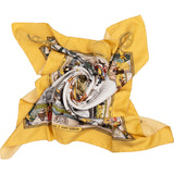 Hermès Les Merveilles de la Vapeur Silk Carre 90 Scarf Tuch