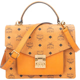 MCM Monogram Visetos Coated Canvas Patricia Satchel Handbag