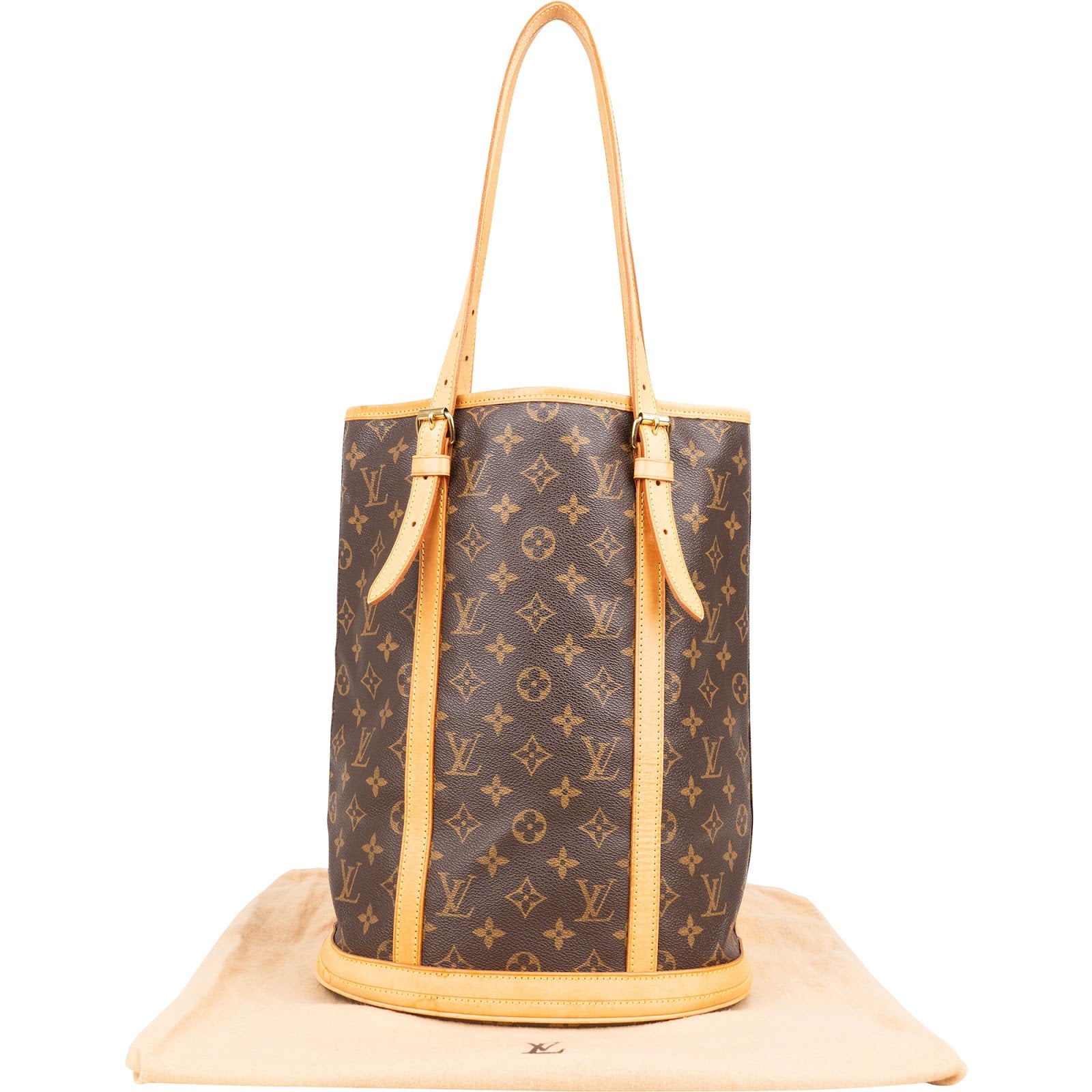 Louis Vuitton Monogram Canvas Bucket GM Shoulder Bag - vintageandkickz