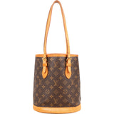 Louis Vuitton Monogram Canvas Bucket PM Shoulder Bag