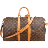 Louis Vuitton Monogram Canvas Keepall 45 Bandoulière Travel Bag