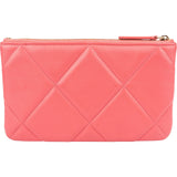 Chanel 19 Quilted Lambskin CC Pouch