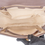 Gucci Lilac Pebbled Leather New Bamboo Top Handle Handbag