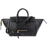 Celine Grained Calfskin Luggage East West Nano Handbag