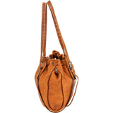 Miu Miu Grained Leather Drawstring Tote Shoulder Bag