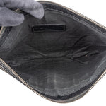 Balenciaga Crocodile Embossed Classic Clutch - vintageandkickz