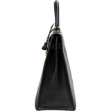 Hermès Ardennes  Leather Kelly 35 Sellier Handbag GHW