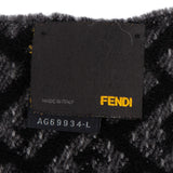 Fendi Wool Monogram FF Logo Schal Scarf
