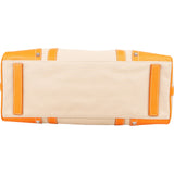 Prada Canvas and Leather Studded Shoulder Bag