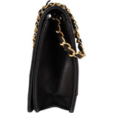 Chanel Quilted Lambskin CC Single Flap Shoulder Bag