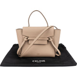 Celine Grained Leather Belt Nano Handbag