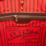 Louis Vuitton Monogram Damier Ebene Neverfull MM Shoulder Bag