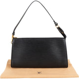 Louis Vuitton Noir Epi Leather Pochette Accessoires Handbag