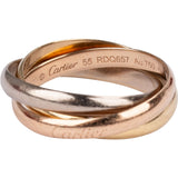 Cartier Au 750er Gold Rosegold & Silver Trinity Ring (#55)