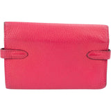 Hermès Pink Togo Leather Kelly 15 Wallet