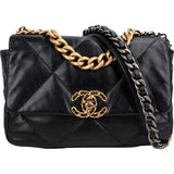 Chanel 19 Quilted Lambskin Single Flap Crossbody Bag